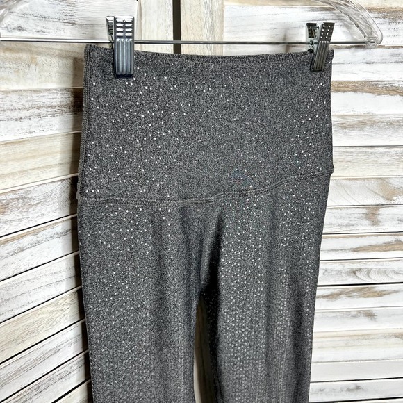 Beyond YOGA Women's Drip Drop High Waisted 7/8 Legging Silver Gray XS - Picture 5 of 9